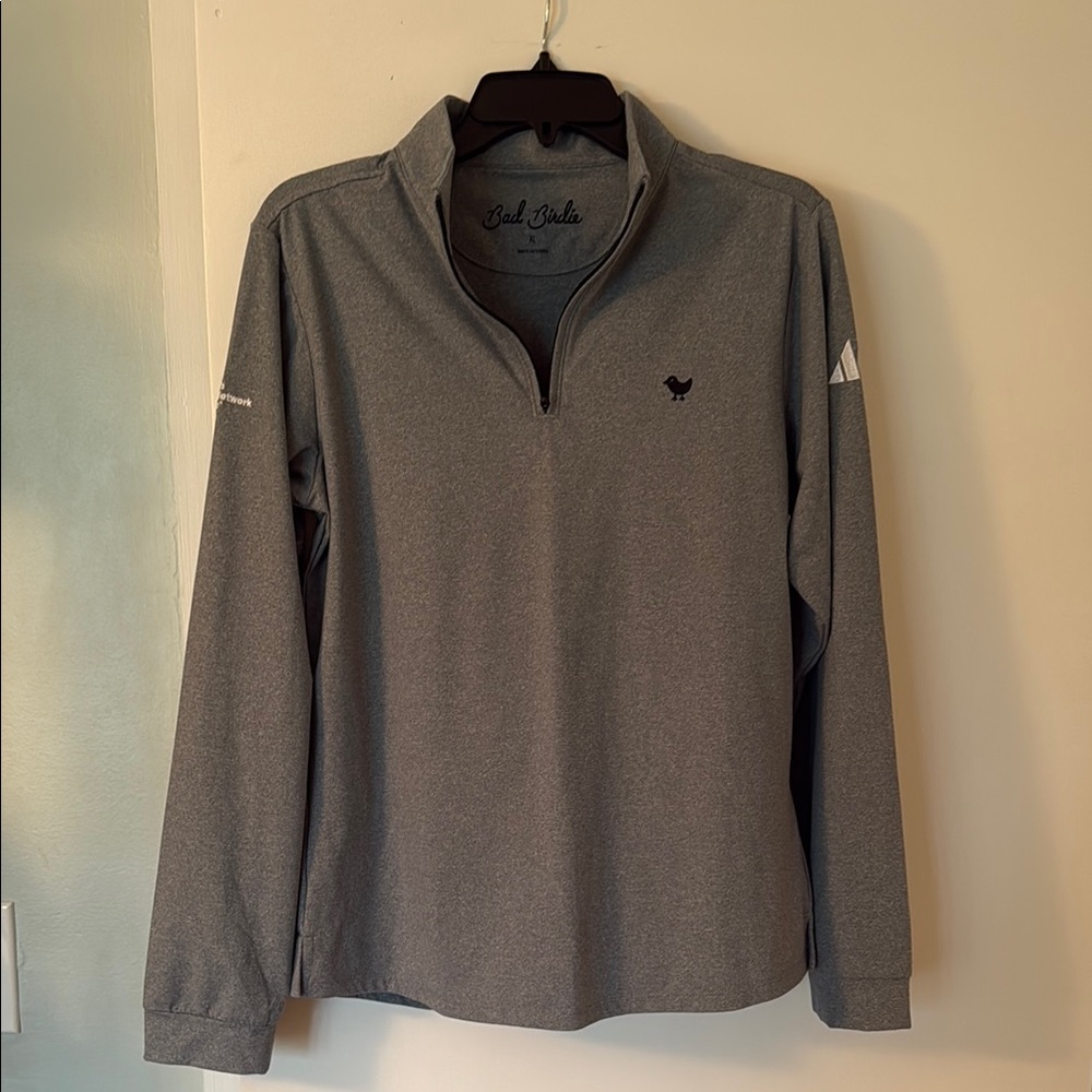 Bad Birdie Charcoal Zip-Up Sweater women’s golf xl